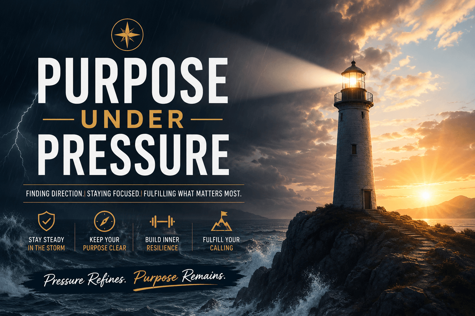 Purpose Under Pressure teaching graphic